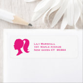 パーティーピンク差出人住所ラベル ラベル (インサイチュ)