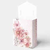 パーティーピンク水彩フラワーシャイニーグリッター モダン フェイバーボックス (オープン)