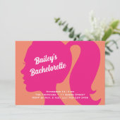 パーティーピンク&オレンジバチェロレッテ 招待状 (スタンド正面)