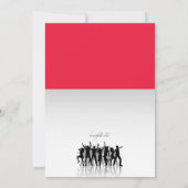 パーティーピープルシルエット招待状 招待状 (裏面)