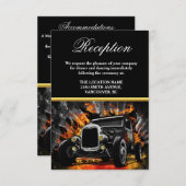 パーティーファイ改造アウエディングレセプション 招待状 (正面/裏面)