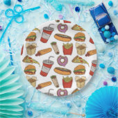 パーティーファストフード紙プレート ペーパープレート (パーティー)