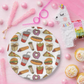 パーティーファストフード紙プレート ペーパープレート (パーティー)