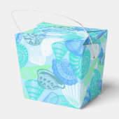 パーティーファボリーボックス - シェルプリントのギフトボックス フェイバーボックス (裏面サイド)