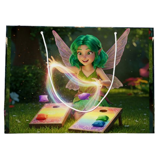 パーティーフェアリー ブライダルシャワー ラージペーパーバッグ (裏面)