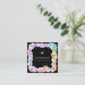 *~*パーティーフェスティバルバルーンレインボーイベントプランナー  スクエア名刺 (スタンド正面)