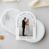 パーティーフォトアーチの後に幸せ結婚に 招待状