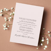 パーティーフォトピンク結婚ズ 案内状