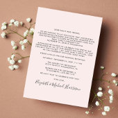 パーティーフォトピンク結婚ズ 案内状