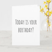 パーティーフクロウ誕生日 カード (黄色い花)