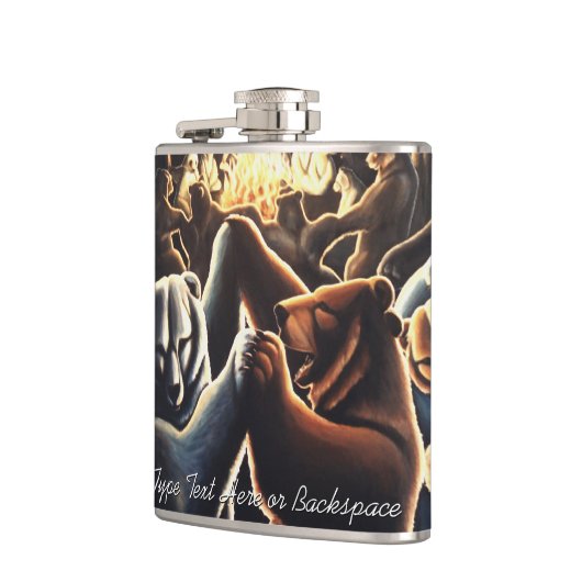 パーティーフラスコカスタムのベアードリンクフラスコ フラスク (左)