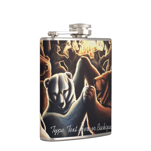 パーティーフラスコカスタムのベアードリンクフラスコ フラスク (右)