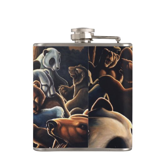 パーティーフラスコカスタムのベアードリンクフラスコ フラスク (裏面)