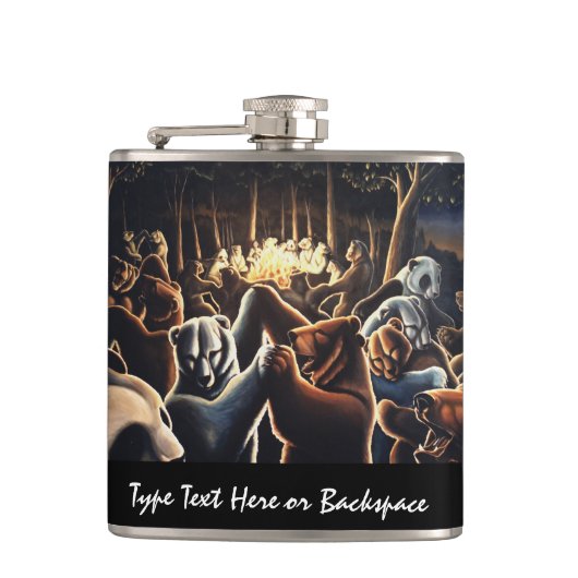 パーティーフラスコカスタムのベアードリンクフラスコ フラスク (正面)