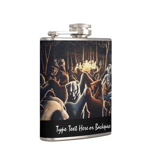 パーティーフラスコカスタムのベアードリンクフラスコ フラスク (右)