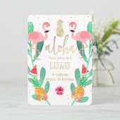 パーティーフラミンゴのルアウ 招待状 (スタンド正面)