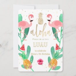 パーティーフラミンゴルアウ（ハワイ式宴会） 招待状