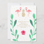 パーティーフラミンゴルアウ 招待状 (裏面)