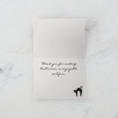 パーティーフレンドまたは日付ハロウィーンサンキューカード サンキューカード (内部)