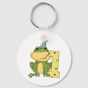 パーティーフロッグ誕生日Tシャツとプレゼント キーホルダー