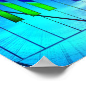 パーティーブラックライトポスター付き少女 ポスター (角)