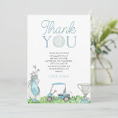 パーティーブルーゴルフ誕生日パーティー サンキューカード (スタンド正面)