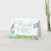 パーティーブルーゴルフ誕生日パーティー サンキューカード (正面)