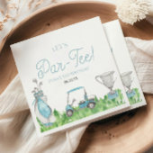 パーティーブルーゴルフ誕生日パーティー スタンダードカクテルナプキン