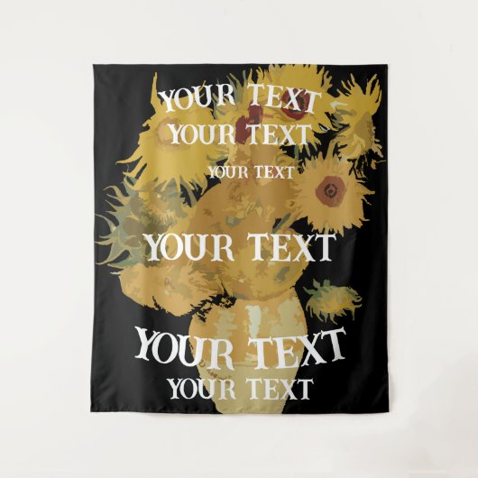 パーティーブースの背景テキストの入力 タペストリー (正面)