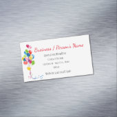 パーティープランナーおもしろいカラフルバルーンカスタムブシン マグネット名刺 (インサイチュ)