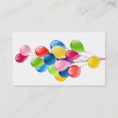 パーティープランナーおもしろいカラフルバルーンカスタム 名刺 (裏面)