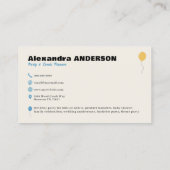 パーティープランナーの名刺 名刺 (裏面)