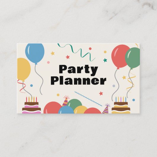 パーティープランナーの名刺 名刺 (正面)