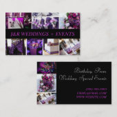 パーティープランナーの結婚お祝い、イベント 名刺 (正面/裏面)