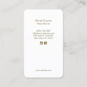 パーティープランナーバルーン名刺 名刺 (裏面)