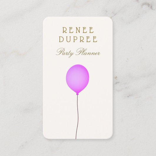 パーティープランナーバルーン名刺 名刺 (正面)