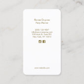 パーティープランナーバルーン名刺 名刺 (裏面)