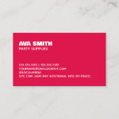 パーティープランナーバルーン 名刺 (裏面)