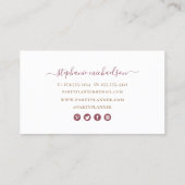 パーティープランナーブルゴーニュ金ゴールドバルーン 名刺 (裏面)