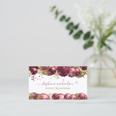 パーティープランナーブルゴーニュ金ゴールドバルーン 名刺 (スタンド正面)