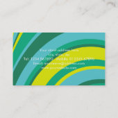 パーティープランナーレトロGroovy波ディスコボールグリーン 名刺 (裏面)