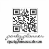 パーティープランナー任意のビジネスQRコードカー シール (正面)