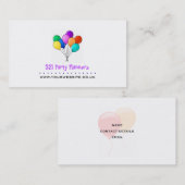 パーティープランナー名刺（バルーンロゴ） 名刺 (正面/裏面)