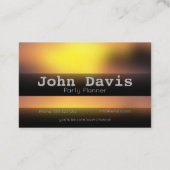 パーティープランナー名刺 名刺 (裏面)