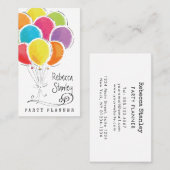 パーティープランナー水彩バルーンプロフェッショナル 名刺 (正面/裏面)