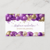 パーティープランナー紫金ゴールドバルーン 名刺 (正面)