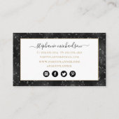 パーティープランナー金ゴールドグリッターバルーン名刺 名刺 (裏面)