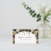 パーティープランナー金ゴールドグリッターバルーン 名刺 (スタンド正面)