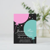 パーティープランナー 誕生日計画 風船  コンフェッティ ポストカード (スタンド正面)