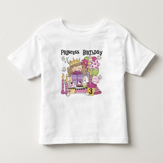 パーティープリンセス第3期Tシャツとギフト トドラーTシャツ (正面)